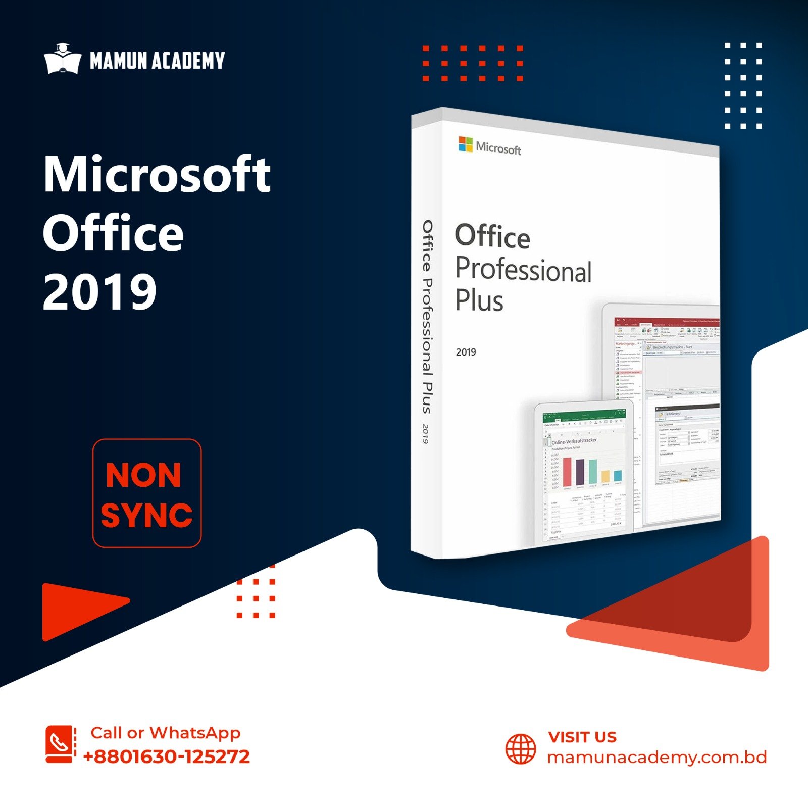 Micro*soft Office 2019 Pro Plus Non Sync